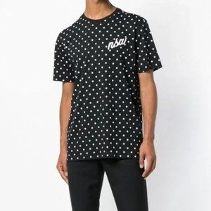 New! Nike Sportswear NSW Men’s Short Sleeve Polka Dot Black T-shirt Size Large